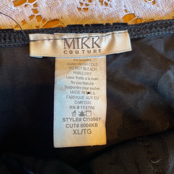MIKK Couture black top - Picture 3 of 4